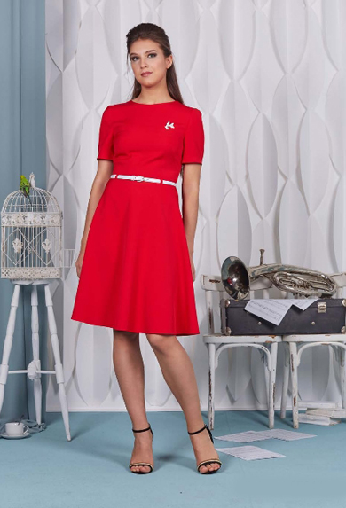 Красное платье 65011